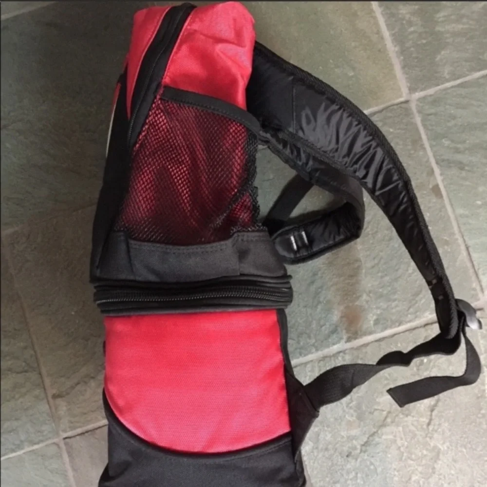 Ogio CSI Miami red and black cooler backpack with multiple compartments